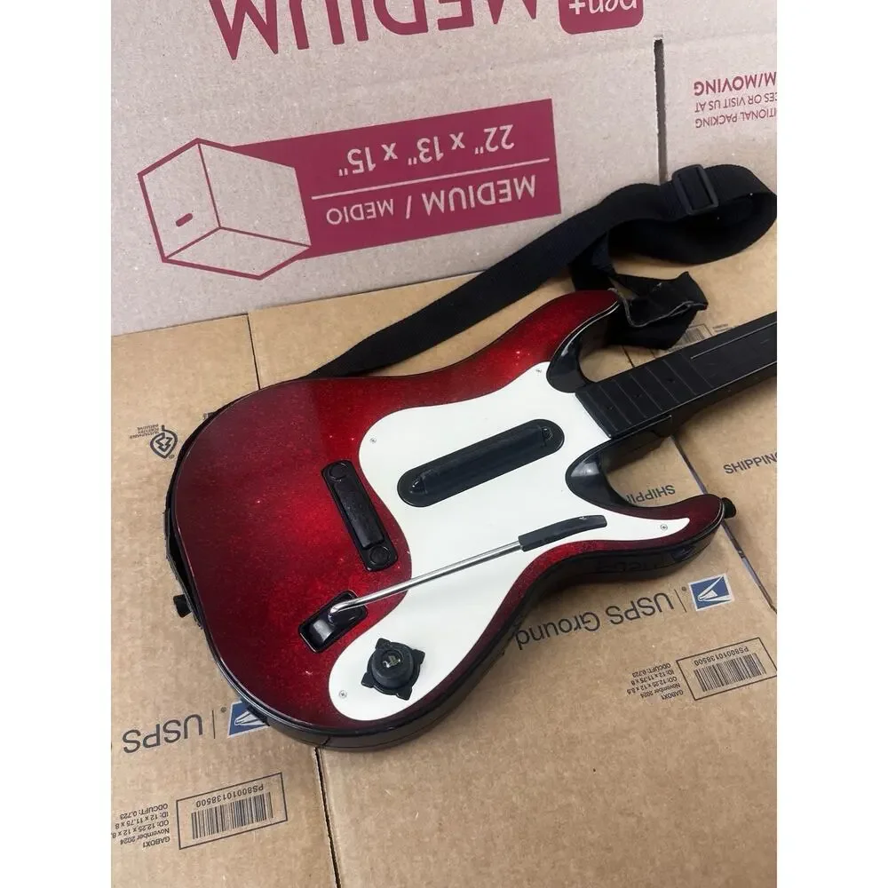 Guitar Hero Band Hero 5 Wireless Guitar Controller for PS3 PS2 *NO DONGLE